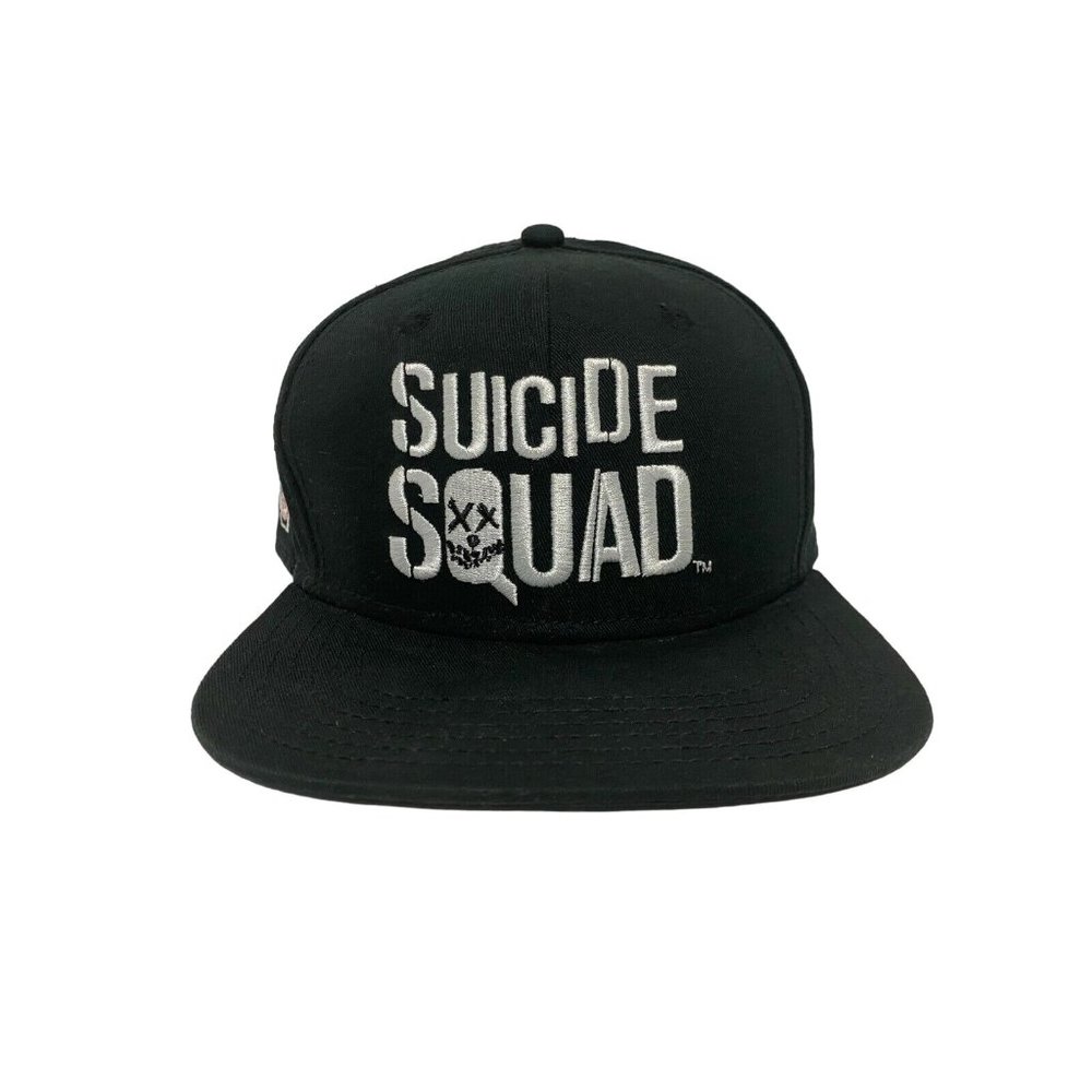 SUICIDE SQUAD Snapback Hat Black Joker Harley Quinn Deadshot Captain Boomerang